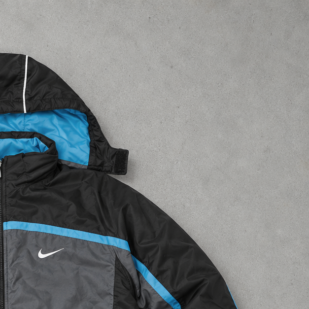 Nike Jacket Schwarz, Blau Rare (S)