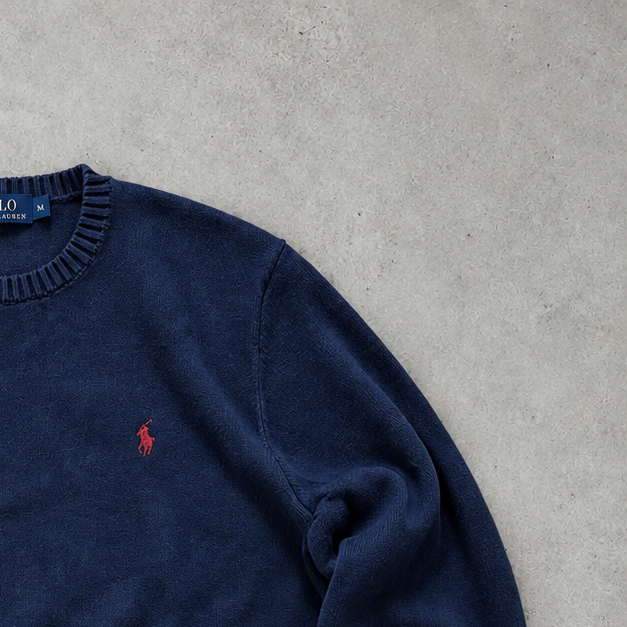 Polo Ralph Lauren Sweater Marineblau Rare (XL)