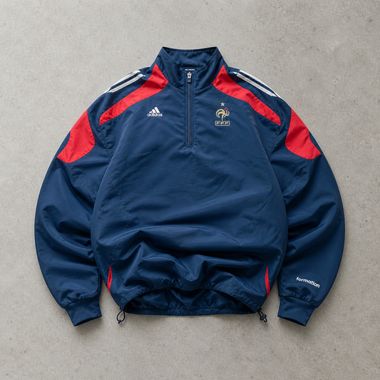 France Football 2008 Adidas Windbreaker Blau Limited (XL) Stitched Logo
