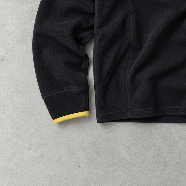Nike Fleece Jacket Schwarz, Gelb Rare Stitched Logo (S)