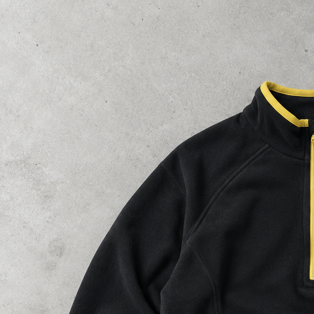 Nike Fleece Jacket Schwarz, Gelb Rare Stitched Logo (S)