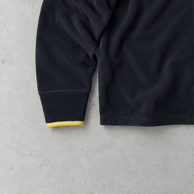 Nike Fleece Jacket Schwarz, Gelb Rare Stitched Logo (S)