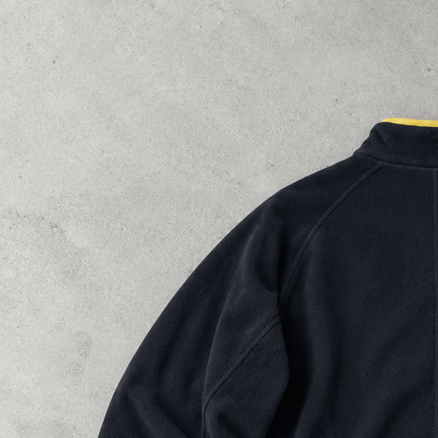 Nike Fleece Jacket Schwarz, Gelb Rare Stitched Logo (S)