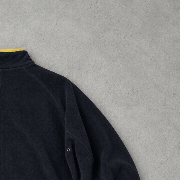 Nike Fleece Jacket Schwarz, Gelb Rare Stitched Logo (S)