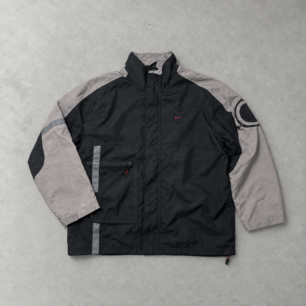 Y2K Nike Windbreaker Schwarz Rare (XL)