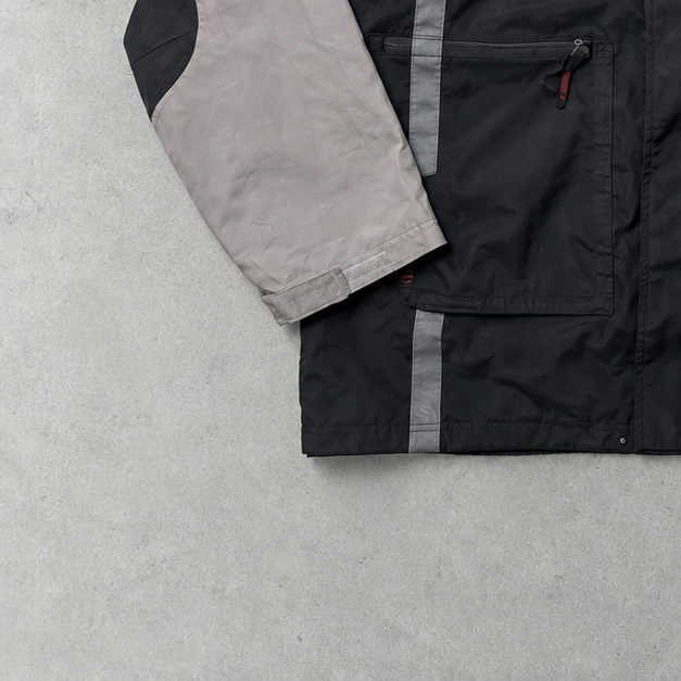Y2K Nike Windbreaker Schwarz Rare (XL)