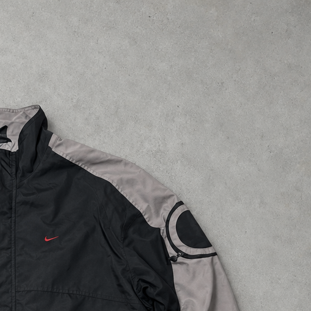 Y2K Nike Windbreaker Schwarz Rare (XL)