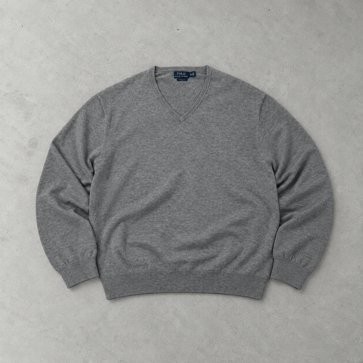 Polo Ralph Lauren V-Neck Sweater Grau Rare (XXL)
