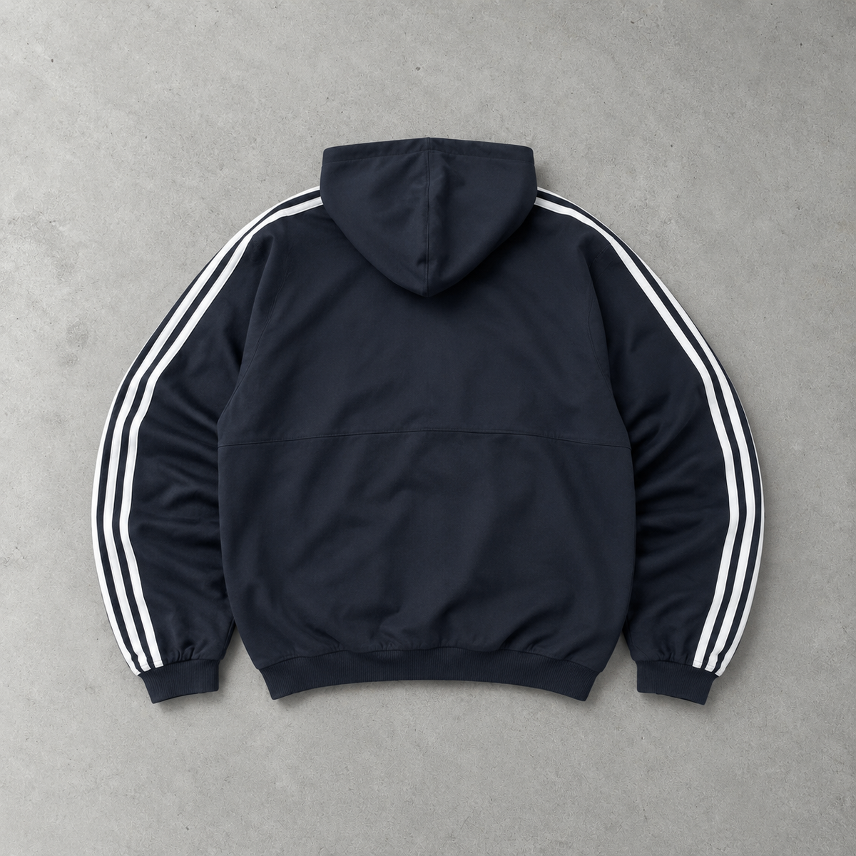 Veste de pluie Adidas bleu marine / blanc rare (XL)