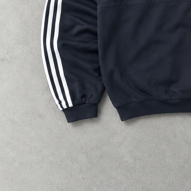 Veste de pluie Adidas bleu marine / blanc rare (XL)