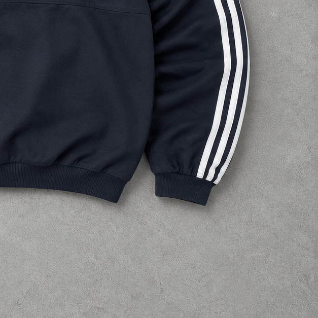 Veste de pluie Adidas bleu marine / blanc rare (XL)