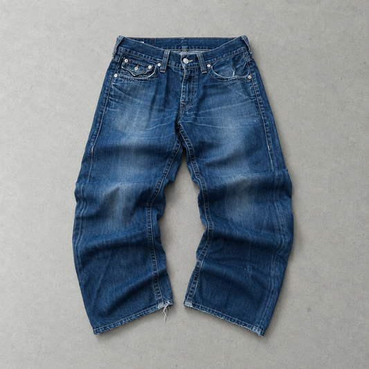 Y2K Vintage True Religion Bootcut-Jeans Blau Limited (W33 | DE 48)