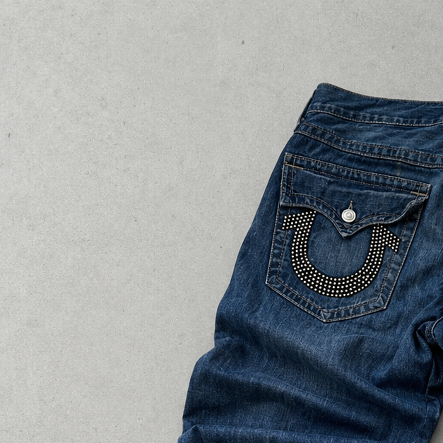 Y2K Vintage True Religion Bootcut Jeans Blau Limited (W33 | DE 48)