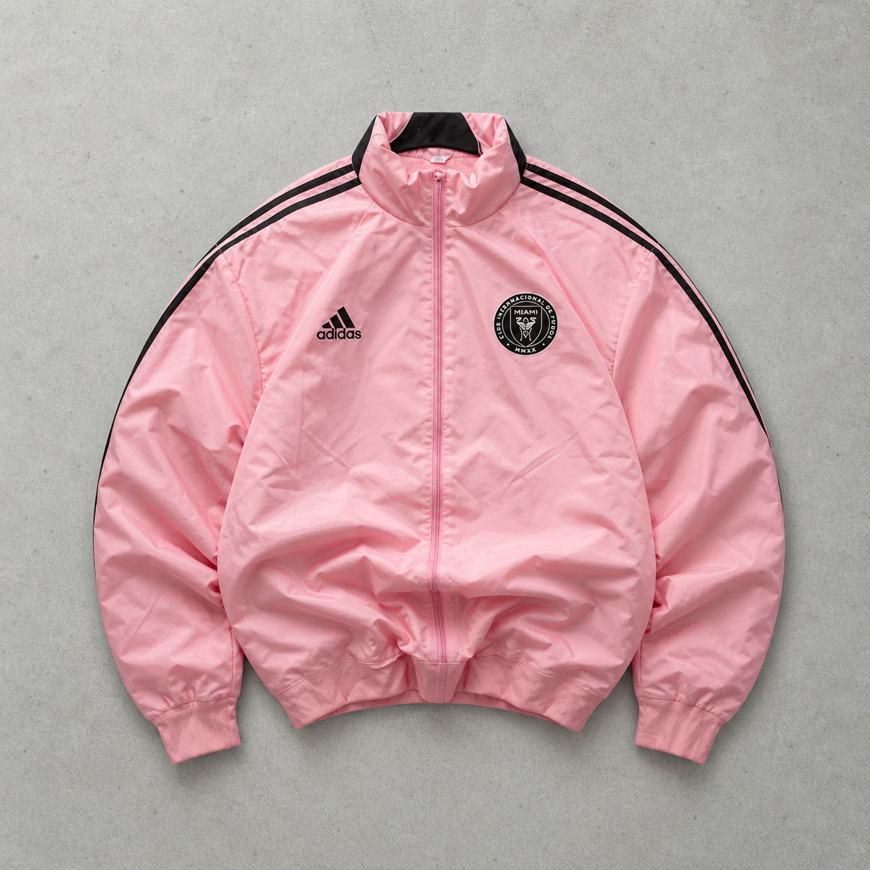 Adidas Windbreaker Schwarz, Rose Limited (XL) Stitched Logo