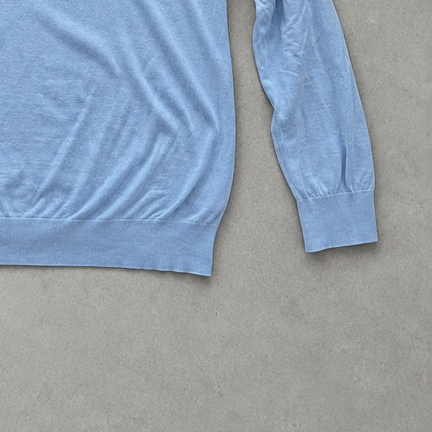 Polo Ralph Lauren Sweater Hellblau Rare (XXL) Stitched Logo