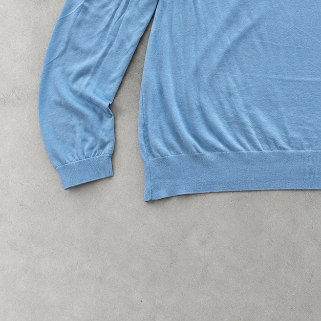 Polo Ralph Lauren Sweater Hellblau Rare (XXL) Stitched Logo