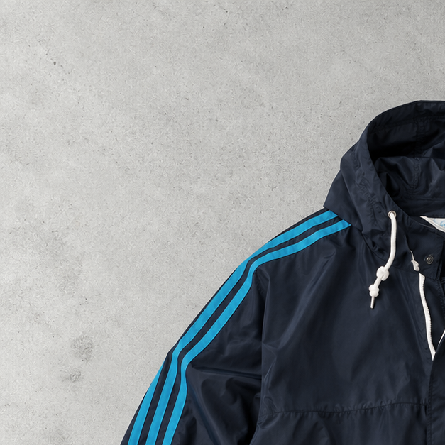 1990 adidas Jacket Blau, Marineblau Limited (M)