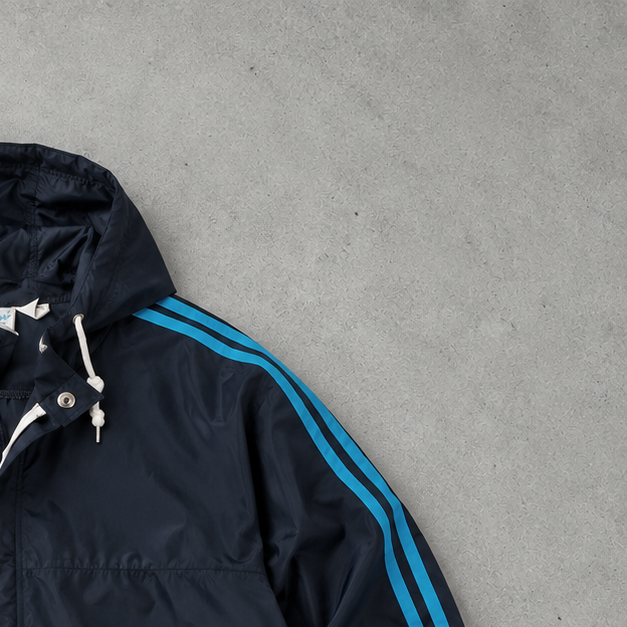 1990 adidas Jacket Blau, Marineblau Limited (M)