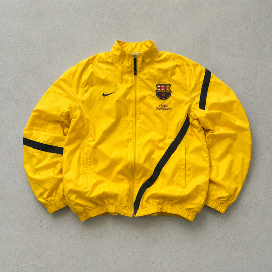 FC Barcelona Vintage Nike Jacket Yellow Rare (M)