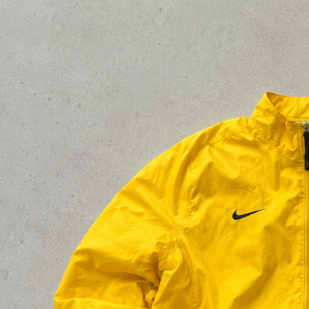 FC Barcelona Vintage Nike Jacket Yellow Rare (M)