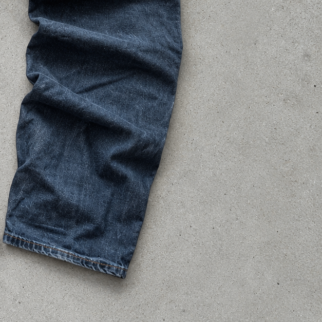 Y2K Armani Jeans Straight Leg Jeans Navy Rare (L)