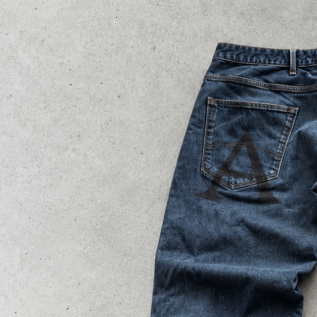 Y2K Armani Jeans Straight Leg Jeans Navy Rare (L)