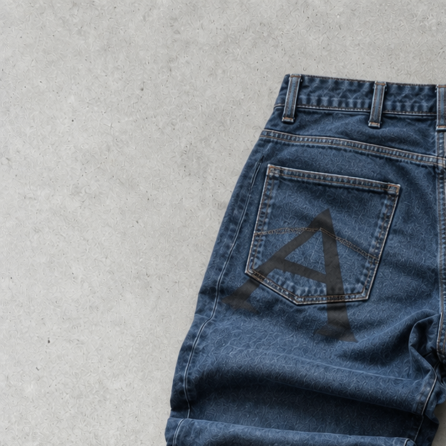 Y2K Armani Jeans Straight Leg Jeans Navy Rare (L)