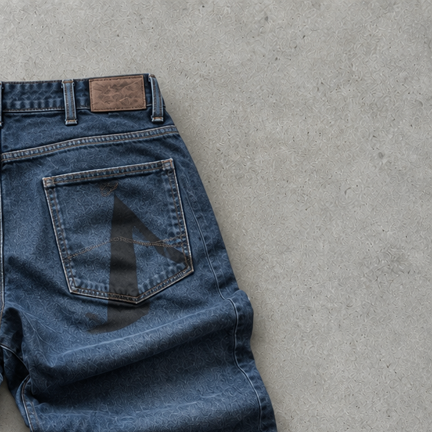 Y2K Armani Jeans Straight Leg Jeans Navy Rare (L)