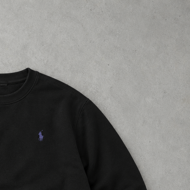Y2K Ralph Lauren Sweater Schwarz Rare (L)