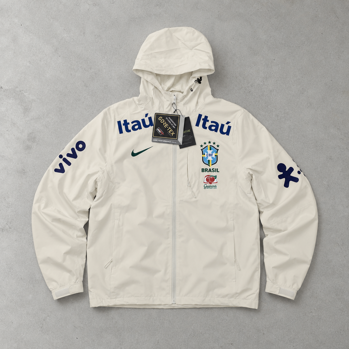 Brasilien Nike Gore-Tex Jacket Weiß, Beige Limited (S)