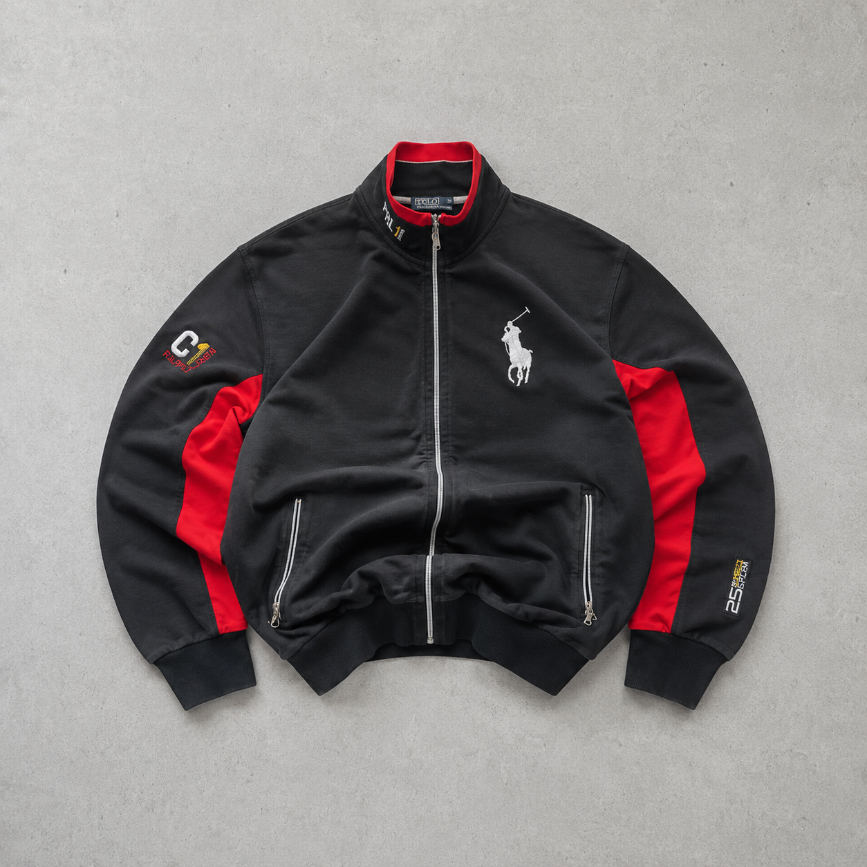 Ralph Lauren Jacket Black Red Limited (M)