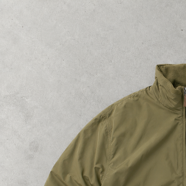 Ralph Lauren Fleece Jacket Khaki Rare Stitched Logo (S)