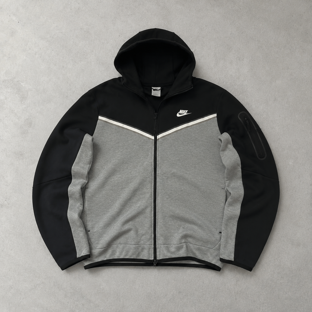 Y2K Nike Fleece Jacket Schwarz Rare (L)