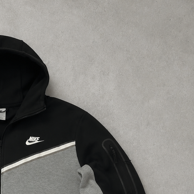 Y2K Nike Fleece Jacket Schwarz Rare (L)