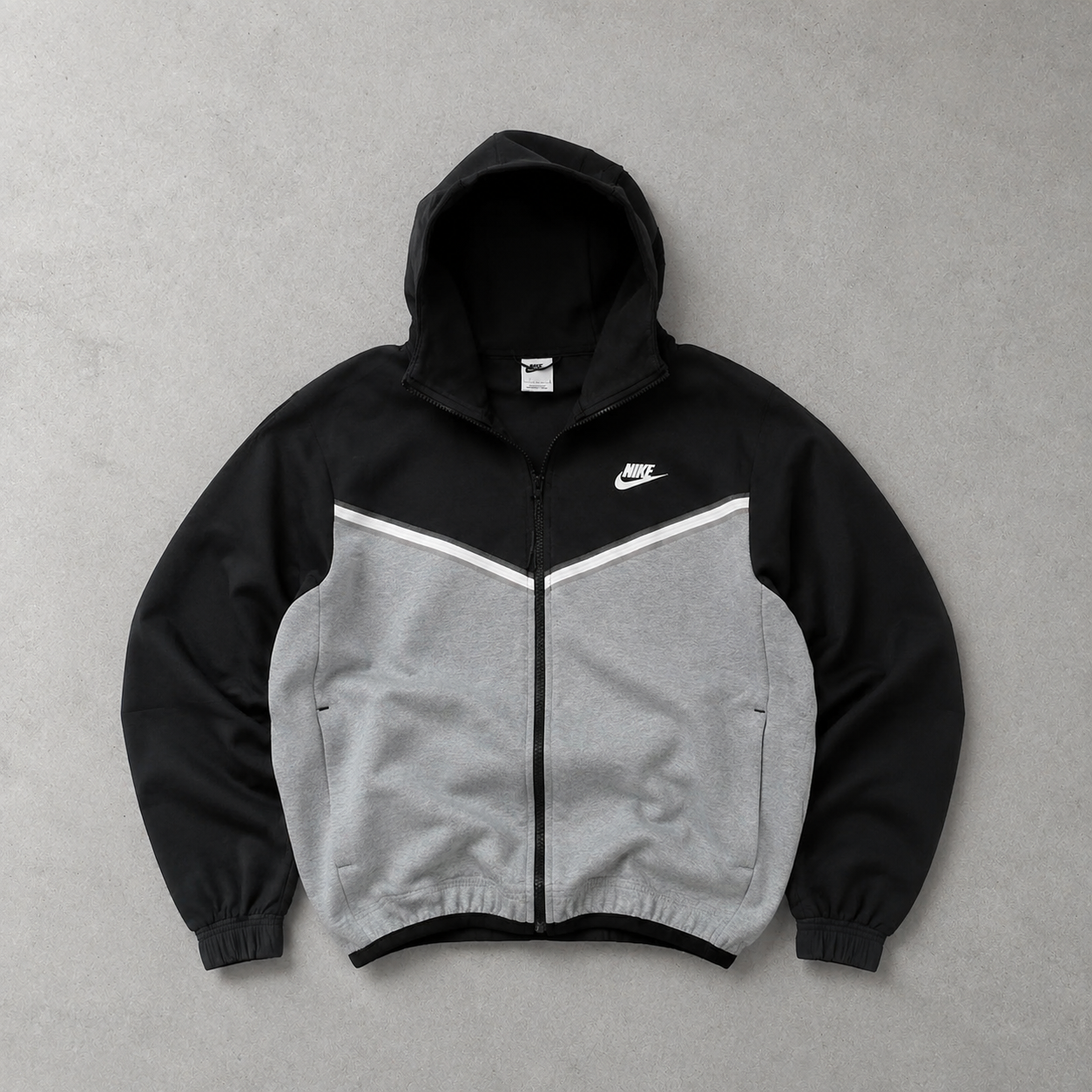 Y2K Nike Fleece Jacket Schwarz Rare (L)