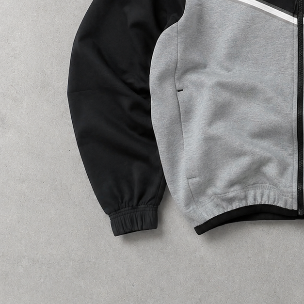 Y2K Nike Fleece Jacket Schwarz Rare (L)