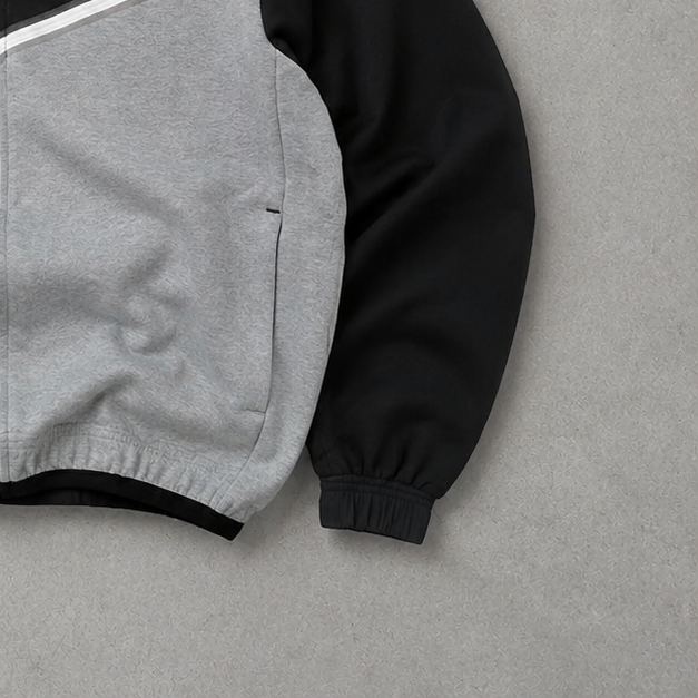 Y2K Nike Fleece Jacket Schwarz Rare (L)