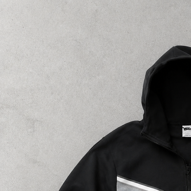 Y2K Nike Fleece Jacket Schwarz Rare (L)