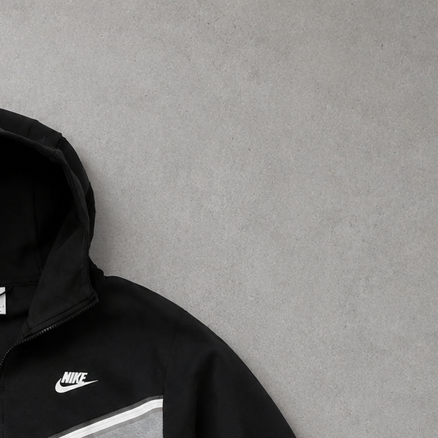 Y2K Nike Fleece Jacket Schwarz Rare (L)