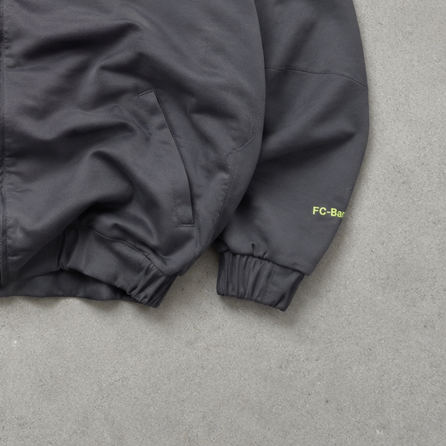 FC Barcelona Y2K Vintage Nike Windbreaker Grey Rare (L)