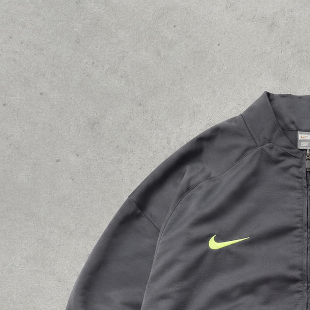 FC Barcelona Y2K Vintage Nike Windbreaker Grey Rare (L)
