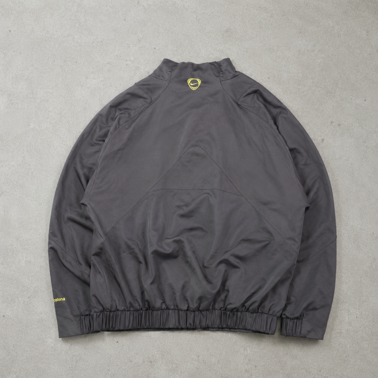 FC Barcelona Y2K Vintage Nike Windbreaker Grey Rare (L)