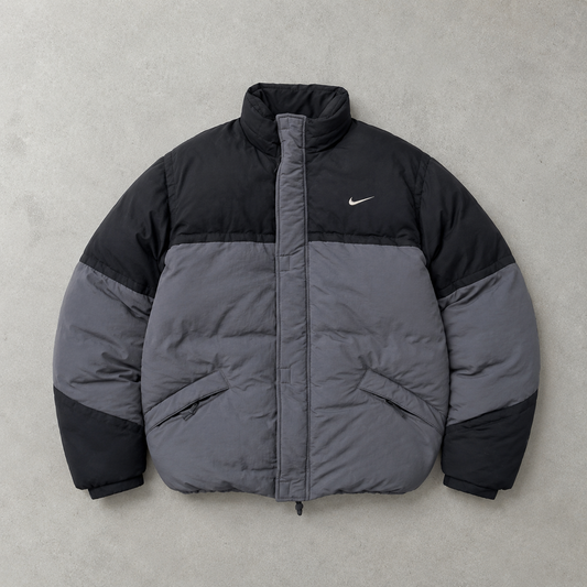 90s Nike Puffer Jacket Schwarz, Grau Limited (Size M)
