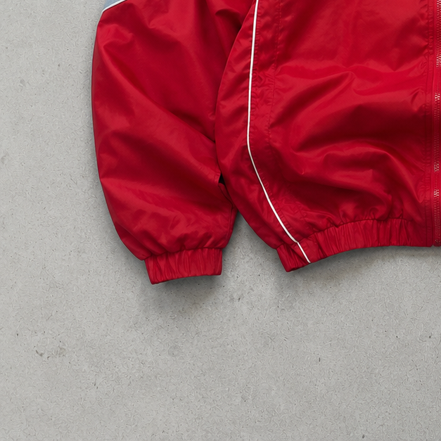 00s Vintage Nike Track Jacket Red, Grey Rare (L)
