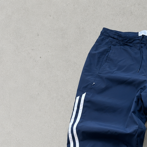 Y2K 2000 ADIDAS Track Pants Navy Rare (S)