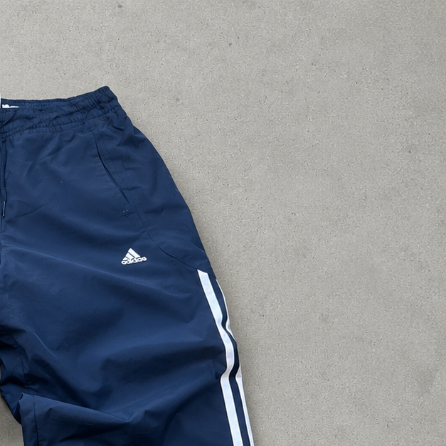 Y2K 2000 ADIDAS Track Pants Navy Rare (S)