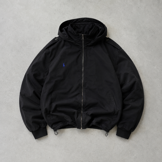 Ralph Lauren Jacket Black Rare (S) Stitched Logo