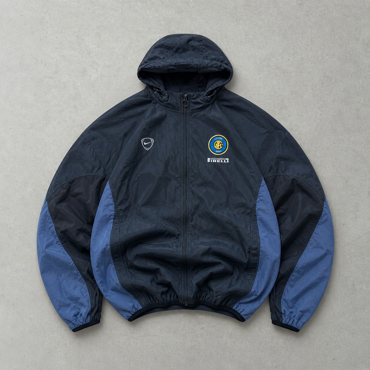 Nike Jacket Marineblau, Grau Rare (XL) Stitched Logo