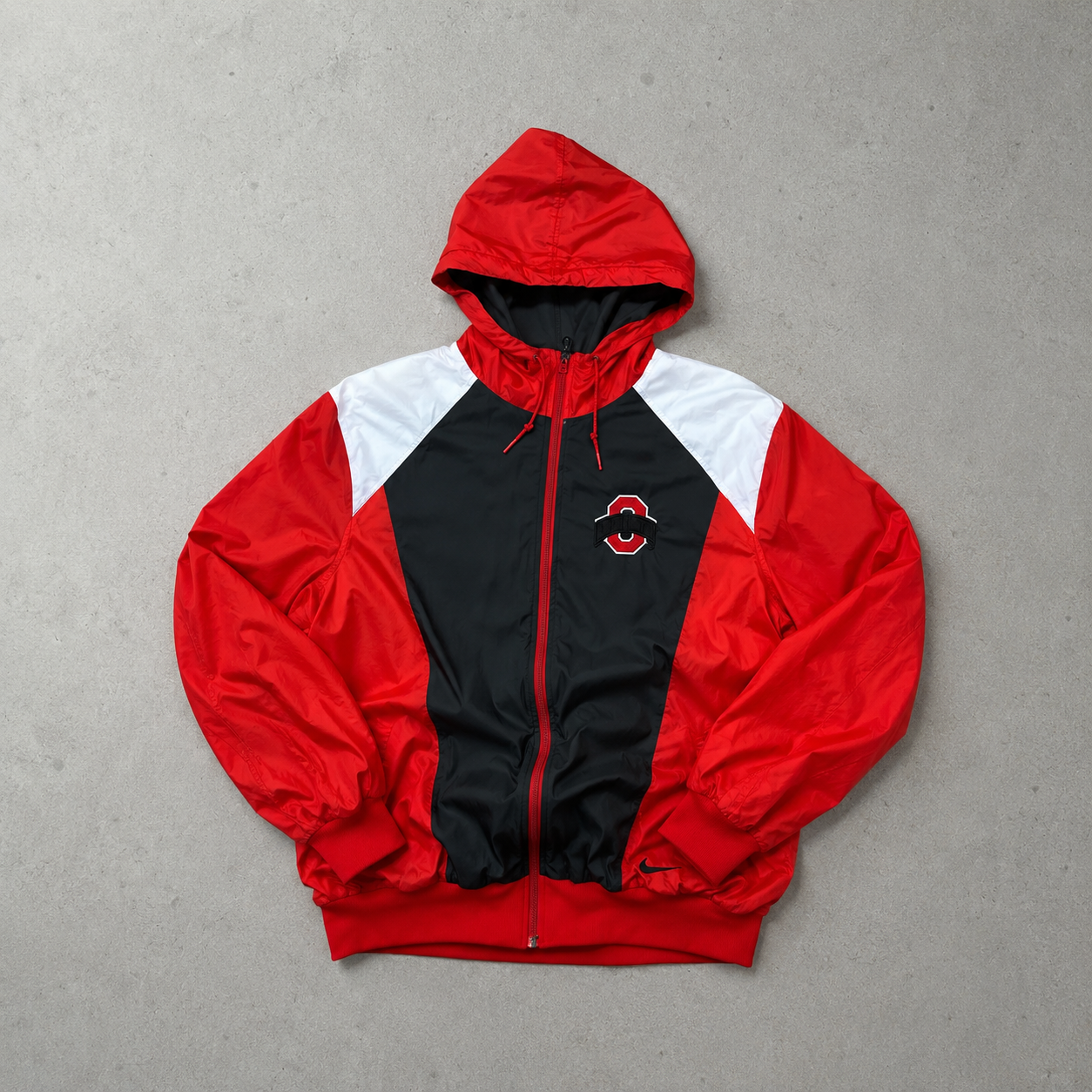Y2K Vintage Nike Windbreaker Red, Bunt Rare (XL)