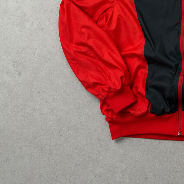 Y2K Vintage Nike Windbreaker Red, Bunt Rare (XL)